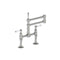 Deck Mount 17 3/4" Articulated Dual Swivel Spout with White Ceramic Lever - Stellar Hardware and Bath 