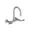 Wall Mount 7" Swivel Bar Faucet Spout with Black Ceramic Lever - Stellar Hardware and Bath 