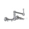 Wall Mount 8 7/8" Articulated Single Swivel Spout with White Ceramic Lever - Stellar Hardware and Bath 