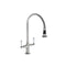Single Hole Pull-Off Spray with 10" Swivel Spout with White Ceramic Lever - Stellar Hardware and Bath 