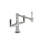 Deck Mount 8 7/8" Articulated Single Swivel Spout with Black Ceramic Lever - Stellar Hardware and Bath 