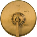 Astaire - 3-1663TR 1/2" Round Thermostatic Trim Plate with Handle - Stellar Hardware and Bath 