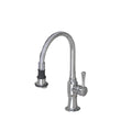 Pull-Off Spray Deck Mount Single Hole with 8" Swivel Spout with Right Metal Contemporary Lever - Stellar Hardware and Bath 