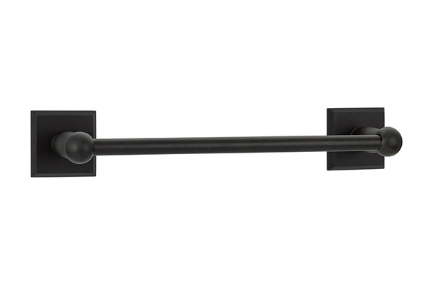 Emtek 23024 Sandcast Bronze Towel Bar 12" - Stellar Hardware and Bath 