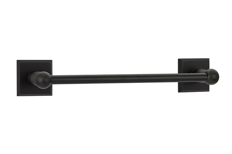 Emtek 23024 Sandcast Bronze Towel Bar 12" - Stellar Hardware and Bath 