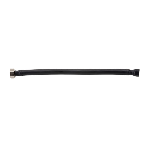JACLO Flex Black (BLAK) Decorative Cover Stainless Steel Flexible Braided 3/8" O.D. x 1/2" IPS - 20" Faucet Supply Line with Metal Nut - Stellar Hardware and Bath 