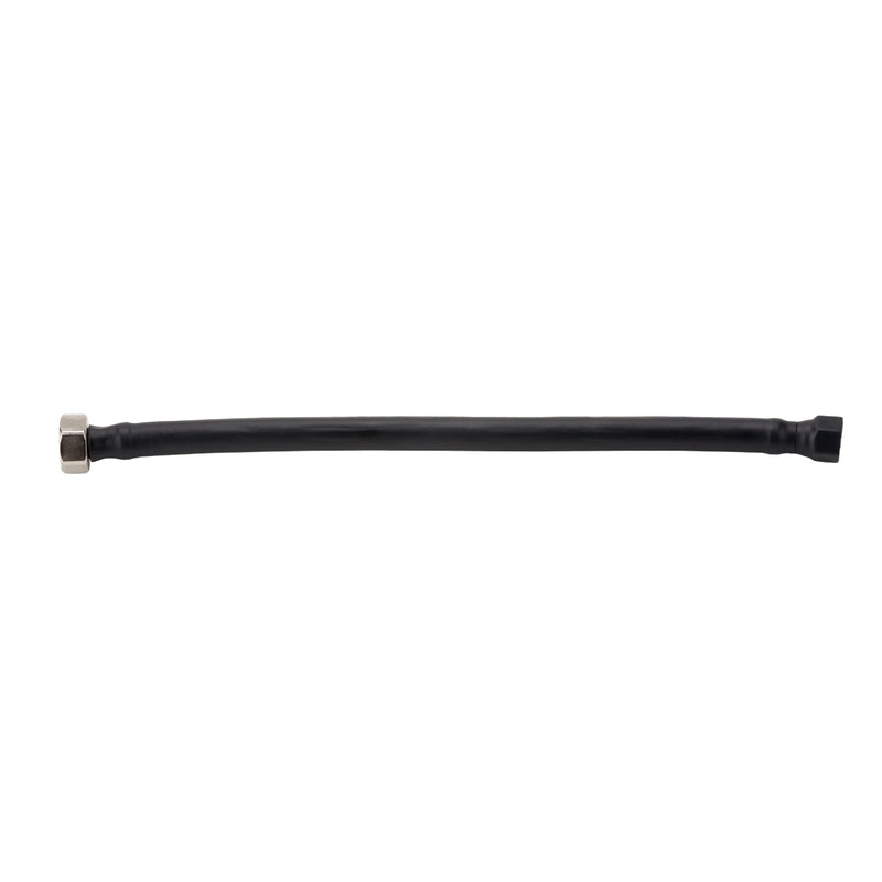 JACLO Flex Black (BLAK) Decorative Cover Stainless Steel Flexible Braided 3/8" O.D. x 1/2" IPS - 20" Faucet Supply Line with Metal Nut - Stellar Hardware and Bath 
