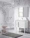 Lucena Bath 32" White Decor Cristal Freestanding Vanity - Stellar Hardware and Bath 