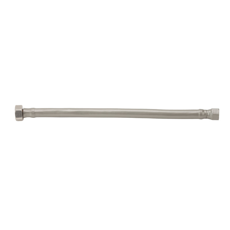 JACLO Flex GREY Decorative Cover Stainless Steel Flexible Braided 3/8" O.D. x 1/2" IPS - 36" Faucet Supply Line with Metal Nut - Stellar Hardware and Bath 