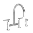 East Linear - 1500-5413 Kitchen Bridge Faucet with Side Spray - Stellar Hardware and Bath 