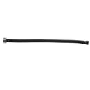 JACLO Flex Black (BLAK) Decorative Cover Stainless Steel Flexible Braided 3/8" O.D. x 7/8" I.D.- 12" Toilet Supply Line with Metal Nut - Stellar Hardware and Bath 