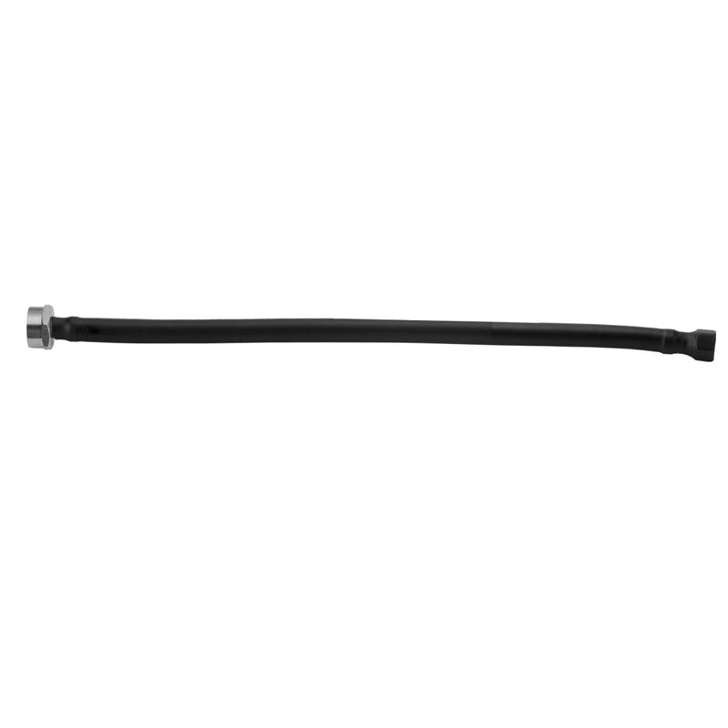 JACLO Flex Black (BLAK) Decorative Cover Stainless Steel Flexible Braided 3/8" O.D. x 7/8" I.D.- 12" Toilet Supply Line with Metal Nut - Stellar Hardware and Bath 