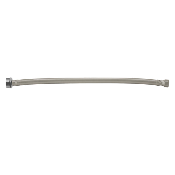 JACLO Flex GREY Decorative Cover Stainless Steel Flexible Braided 3/8" O.D. x 7/8" I.D.- 12" Toilet Supply Line with Metal Nut - Stellar Hardware and Bath 