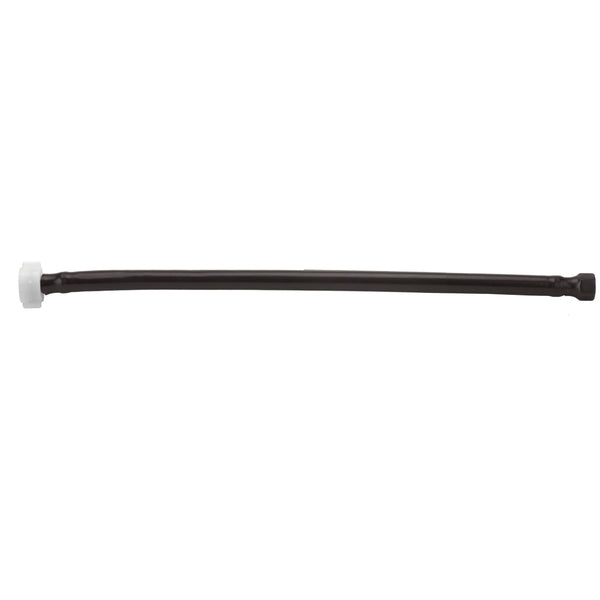JACLO Flex Brunette (BRUN) Decorative Cover Stainless Steel Flexible Braided 3/8" O.D. x 7/8" I.D.- 20" Toilet Supply Line Plastic Nut - Stellar Hardware and Bath 
