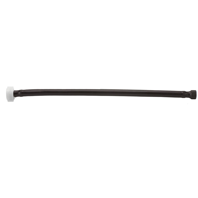JACLO Flex Brunette (BRUN) Decorative Cover Stainless Steel Flexible Braided 3/8" O.D. x 7/8" I.D.- 20" Toilet Supply Line Plastic Nut - Stellar Hardware and Bath 