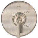 Miro - 3-1623TS 1/2" Square Thermostatic Trim Plate with Handle - Stellar Hardware and Bath 