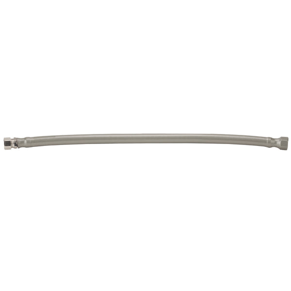 JACLO Flex GREY Decorative Cover Stainless Steel Braided 3/8" O.D. x 3/8" O.D. Male 20" Extension Supply Line - Stellar Hardware and Bath 