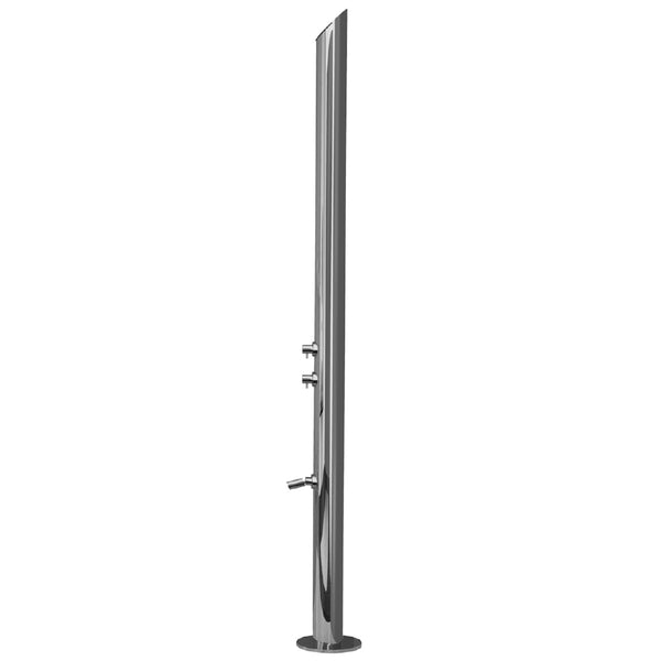Aqua Adagio Outdoor Shower Column- Floor Install - Stellar Hardware and Bath 