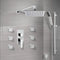 Raniero Chrome Shower System with 10" Rain Shower Head, Hand Shower, and Body Sprays - Stellar Hardware and Bath 