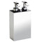Box Metal Lineal Squared Chrome,Gold Finish, or Satin Nickel Soap Dispenser with Two Pump(s) - Stellar Hardware and Bath 