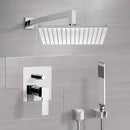 Primavera Shower System with 12" Rain Shower Head and Hand Shower - Stellar Hardware and Bath 