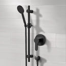 Autumno Matte Black Slidebar Shower Set With Multi Function Hand Shower - Stellar Hardware and Bath 