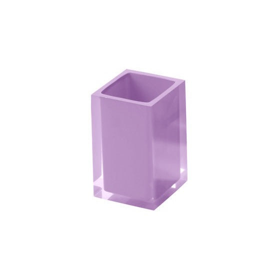 Square Toothbrush Tumbler in Lilac Finish - Stellar Hardware and Bath 