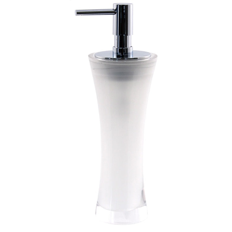 Aucuba Free Standing Soap Dispenser Made From Thermoplastic Resins in Orange Finish - Stellar Hardware and Bath 