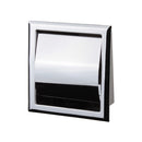 General Hotel Chrome Recessed Toilet Paper Holder With Cover - Stellar Hardware and Bath 