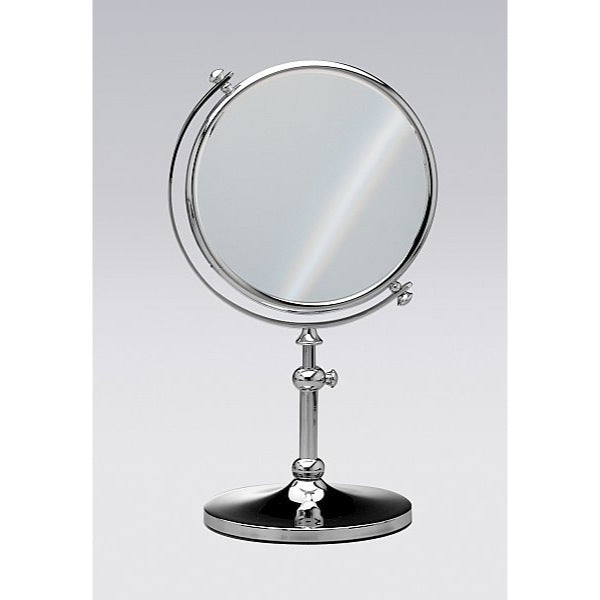 Stand Mirrors Free Standing Brass Mirror With 3x Magnification - Stellar Hardware and Bath 