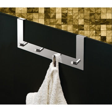 Tyler Chrome Over Door Multiple Hook (for shower door) - Stellar Hardware and Bath 