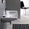 Roma Rectangle White Ceramic Wall Mounted or Drop In Sink - Stellar Hardware and Bath 