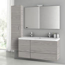 47 Inch Grey Walnut Bathroom Vanity Set - Stellar Hardware and Bath 