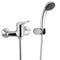 Kiss Wall-Mounted Shower Mixer With Hand Shower and Holder In Chrome - Stellar Hardware and Bath 