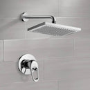 Mario Shower Faucet Set with 9.5" Rain Shower Head - Stellar Hardware and Bath 