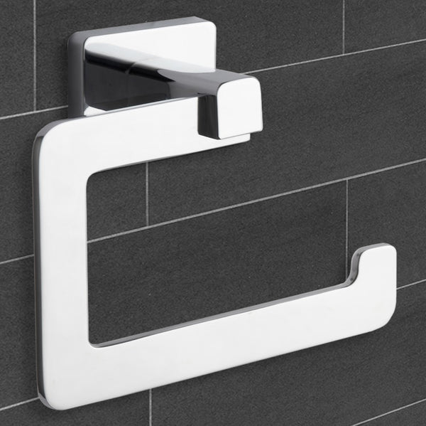 General Hotel Modern Chrome Toilet Paper Holder - Stellar Hardware and Bath 