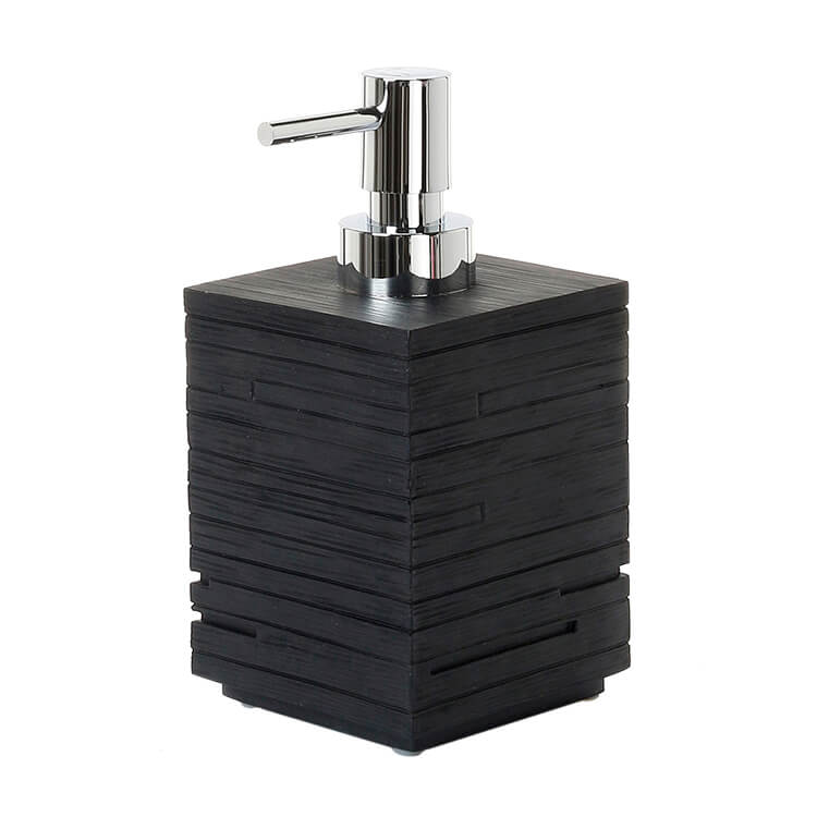 Quadrotto Modern Grey Countertop Soap Dispenser - Stellar Hardware and Bath 