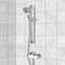 Rendino Chrome Slidebar Shower Set With Multi Function Hand Shower - Stellar Hardware and Bath 