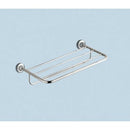 Ascot Polished Chrome Towel Shelf With Towel Bar - Stellar Hardware and Bath 