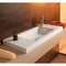 Serie 35 Rectangular White Ceramic Wall Mounted or Drop In Sink - Stellar Hardware and Bath 