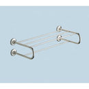 Ascot Polished Chrome Towel Shelf With Towel Bar - Stellar Hardware and Bath 