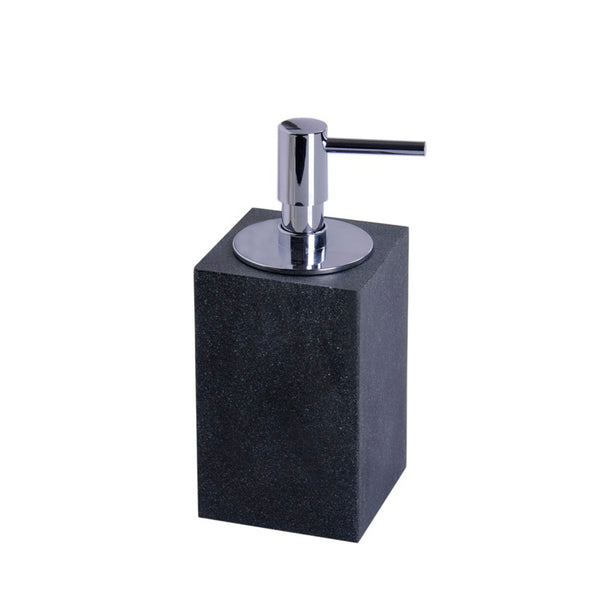 Oleandro Square Free Standing Soap Dispenser in Natural Sand Finish - Stellar Hardware and Bath 