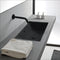 Teorema 2 Rectangular Matte Black Ceramic Undermount Sink - Stellar Hardware and Bath 