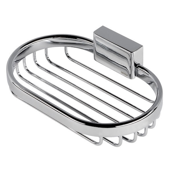 BloQ Collection Chrome Wire Shower Soap Basket - Stellar Hardware and Bath 