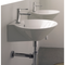 Cono Round White Ceramic Wall Mounted or Vessel Sink - Stellar Hardware and Bath 