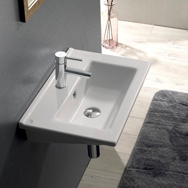 Arte Rectangular White Ceramic Bathroom Sink - Stellar Hardware and Bath 