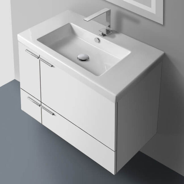 31 Inch Vanity Cabinet With Fitted Sink - Stellar Hardware and Bath 