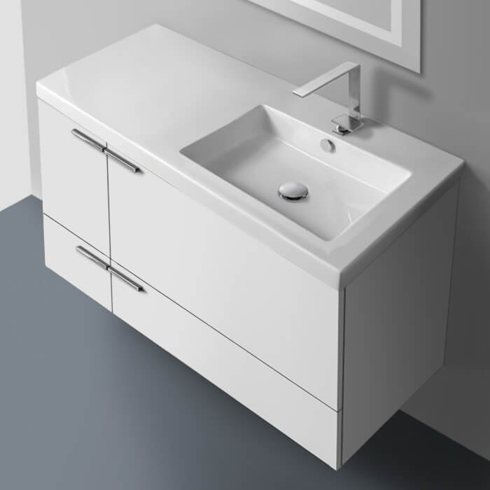 39 Inch Vanity Cabinet With Fitted Sink - Stellar Hardware and Bath 