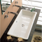 Gaia Rectangular White Ceramic Drop In or Vessel Sink - Stellar Hardware and Bath 