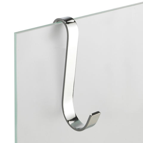 Gea Small Chrome Brass Bathroom Hook - Stellar Hardware and Bath 